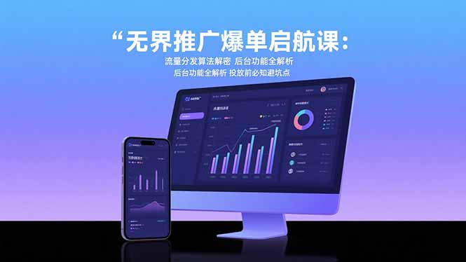 无界推广爆单启航课：流量分发算法解密 后台功能全解析 投放前必知避坑点-翻身站