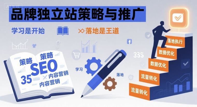 品牌独立站策略与推广，学习是开始，落地是王道-翻身站