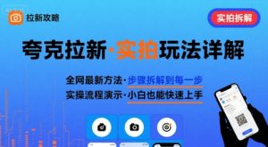 全网最新最细的夸克拉新实拍玩法，夸克搜索实拍详细拆解-翻身站