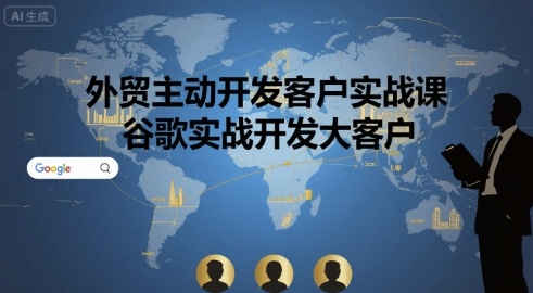 外贸主动开发客户实战课，谷歌实战开发大客户-翻身站