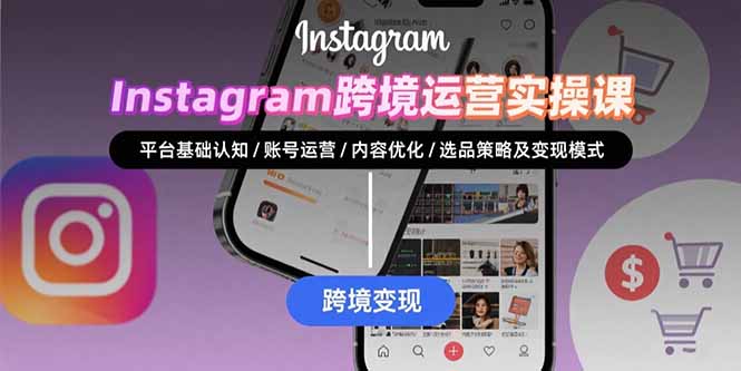 Instagram跨境运营实战：平台认知/账号运营/内容优化/选品策略及变现模式-翻身站