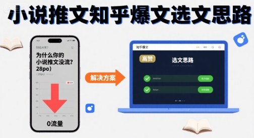 为什么你的小说推文没流量？小说推文知乎爆文选文思路-翻身站