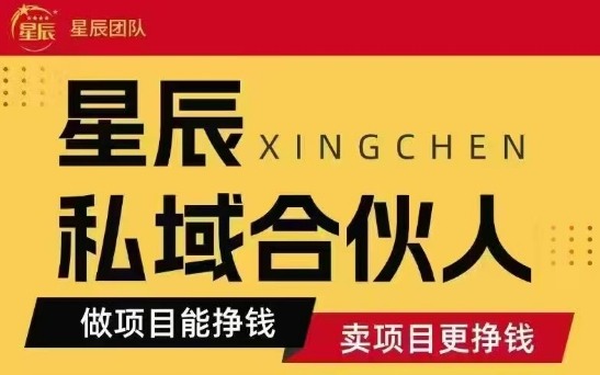 全网首发星辰私域项目合集，最新实操玩法，短期快速实现变现-翻身站