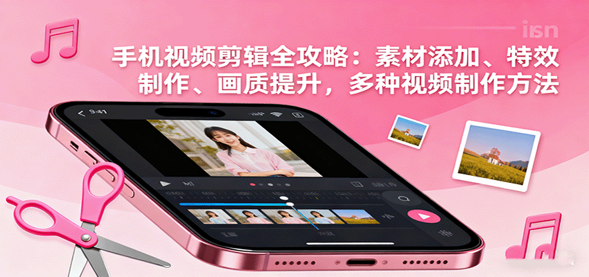 图片[1]-手机视频剪辑全攻略：素材添加、特效制作、画质提升，多种视频制作方法-翻身站