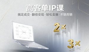 高客单IP课，搞定成交，搞定高客单IP，翻倍变现，轻松卖爆，不销而销-翻身站