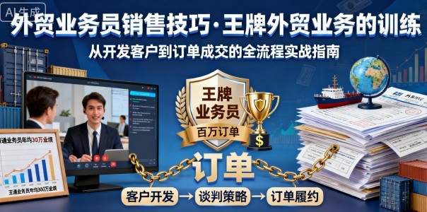外贸业务员销售技巧，王牌外贸业务的训练-翻身站