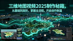 三维地图视频2025制作秘籍，从基础到高阶，掌握全流程，开启创作新篇-翻身站