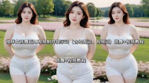 微胖女孩舞蹈AI视频制作提示词(含绘图词、视频词) 跳舞+视频教程-翻身站