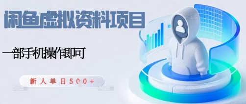 闲鱼虚拟资料项目，每天一小时，新人日入5张-翻身站