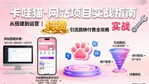 卡哇猫·网站项目，网站搭建与运营以及引流跳转付费-翻身站