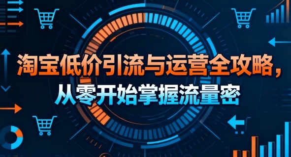 淘宝低价引流与运营全攻略，从零开始掌握流量密码-翻身站
