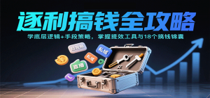 逐利搞钱全攻略：学底层逻辑+手段策略，掌握提效工具与18个搞钱锦囊-翻身站