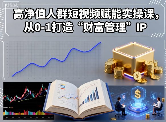 高净值人群短视频赋能实操课，从0-1打造“财富管理”IP-翻身站
