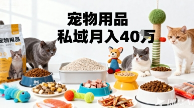 月变现40个！宠物用品私域运营的精准掘金之道玩法-翻身站