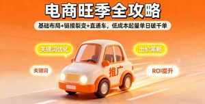 2025电商旺季全攻略，基础布局+链接裂变+直通车，低成本起量单日破千单-翻身站
