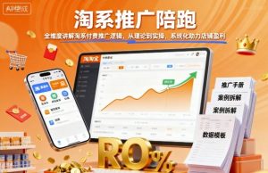淘系推广陪跑，全维度讲解淘系付费推广逻辑，从理论到实操，系统化助力店铺盈利-翻身站