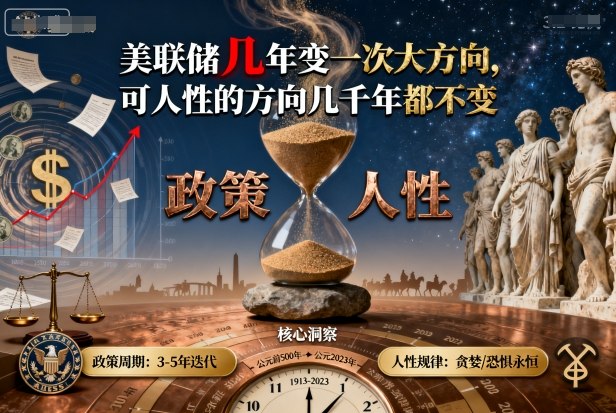 付费文章：美联储几年变一次大方向，可人性的方向几千年都不变-翻身站