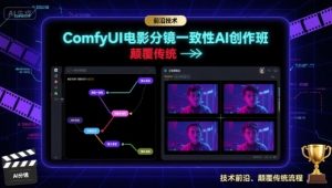 ComfyUI电影分镜一致性AI创作班，前沿技术，颠覆传统-翻身站