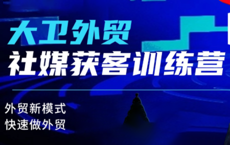 大卫老师·外贸社媒获客独家训练营(更新10月)-翻身站