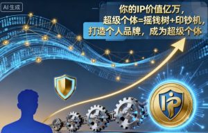 你的IP价值亿万，超级个体=摇钱树+印钞机，打造个人品牌，成为超级个体-翻身站