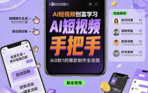 AI短视频创富学习，手把手教会你制作AI短视频-翻身站