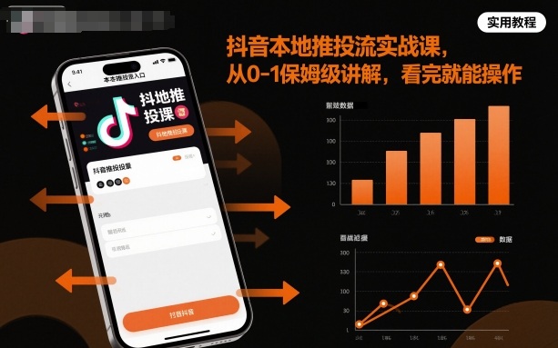 抖音本地推投流实战课，从0-1保姆级讲解，看完就能操作-翻身站