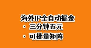 海外ip全自动掘金,2025必做蓝海项目,3分钟落地,矩阵直接开干【揭秘】-翻身站