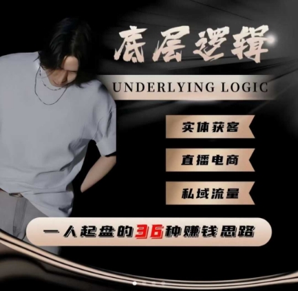 一个人起盘的底层逻辑,私域流量-直播电商-实体获客,一人起盘的36种賺钱思路-翻身站
