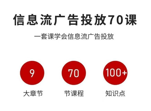 信息流广告投放实战70课，一套课学会信息流广告投放，迄今为止，最系统化教程-翻身站