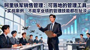 阿里铁军销售管理：可落地的管理工具+实战案例，不能拿业绩的管理都在扯淡-翻身站