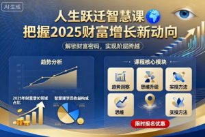 人生跃迁智慧课，把据2025财富增长新动向-翻身站