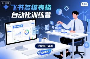 飞书多维表格自动化训练营，手把手教你告别重复处理，用多维表格开启高效办公新模式-翻身站