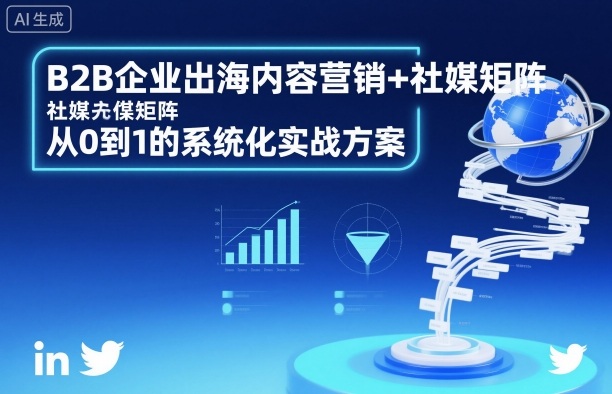B2B企业出海内容营销+社媒矩阵，从0到1的系统化实战方案-翻身站