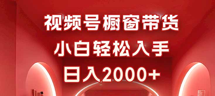 视频号橱窗带货，小白轻松入手，日入2000+-翻身站