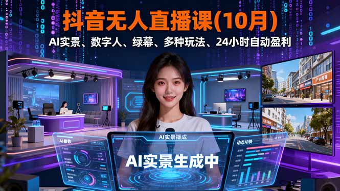 抖音无人直播课(10月-翻身站