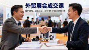 外贸展会成交课，含目标制定、客户邀约、现场成交，系统化SOP提升参展ROI-翻身站