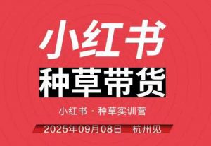 小红书种草带货实训营9月8日杭州线下课，全程录音+字幕，全网唯一小红书实战营-翻身站