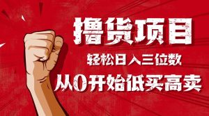 手把手教你撸货，从0开始低买高卖，小白轻松实现日入三位数!!!-翻身站