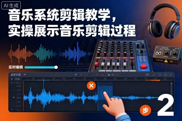 音乐系统剪辑教学，实操展示音乐剪辑过程-翻身站