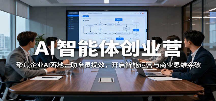 图片[1]-AI智能体创业营：聚焦企业AI落地，助全员提效，开启智能运营与商业思维突破-翻身站