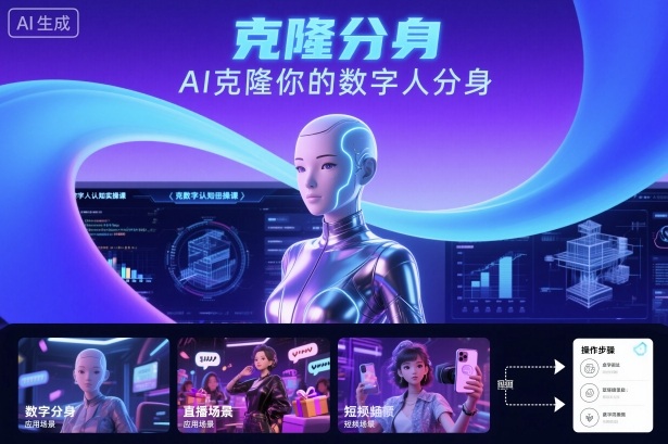 AI数字人认知实操课，克隆你的数字人分身-翻身站