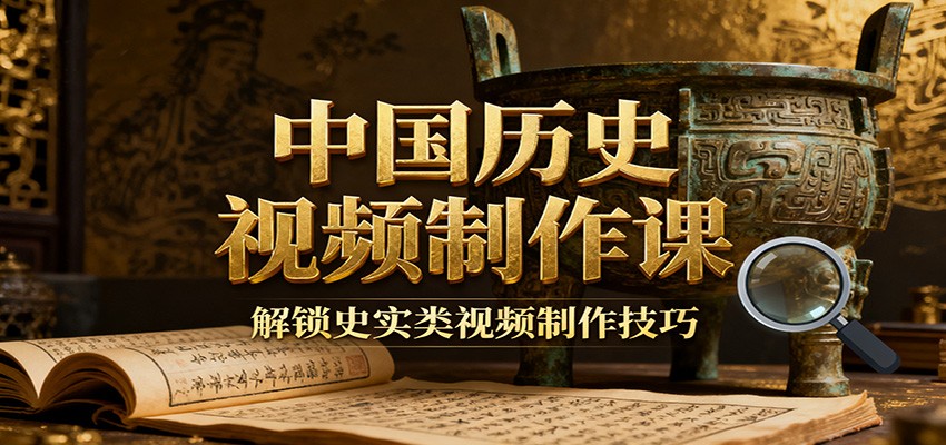 中国历史视频制作课:疆域地图集+参考文案+练习素材,解锁史实类视频制作技巧-翻身站