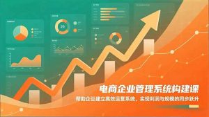 电商企业管理系统构建课：帮助企业建立高效运营系统，实现利润与规模的同步跃升-翻身站