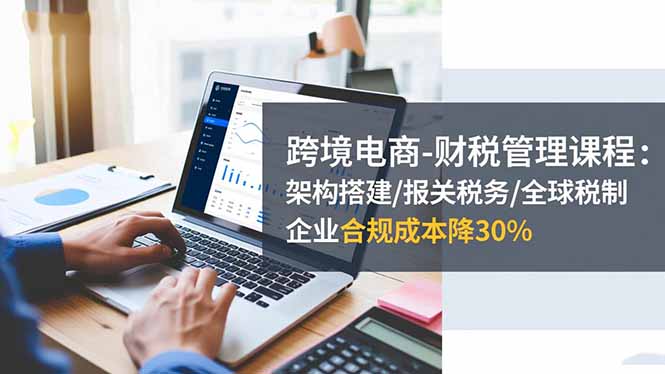 跨境电商-财税管理课程:架构搭建/报关税务/全球税制,企业合规成本降30%-翻身站