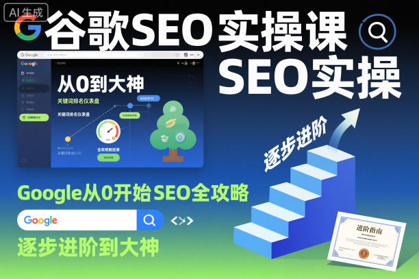 谷歌SEO实操课，Google从0开始SEO全攻略，逐步进阶到大神-翻身站