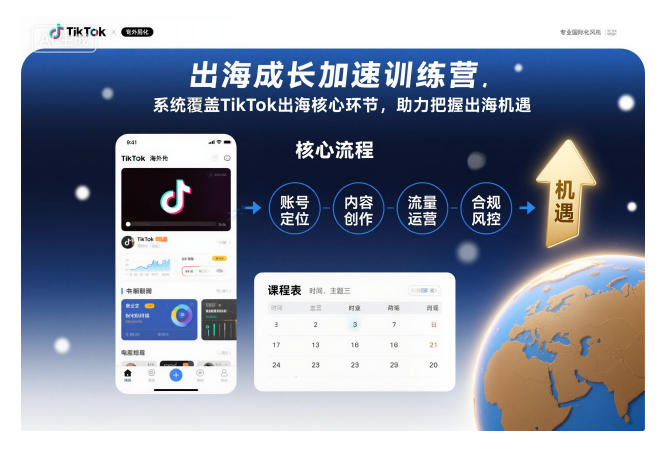 出海成长加速训练营，系统覆盖TikTok出海核心环节，助力把握出海机遇(更新)-翻身站