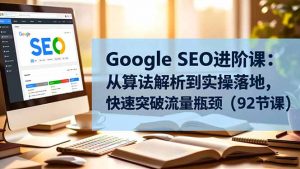 Google SEO进阶课：从算法解析到实操落地，快速突破流量瓶颈(92节课-翻身站