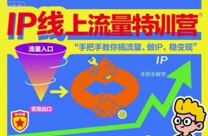 IP线上流量特训营,手把手教你搞流量、做IP、稳变现-翻身站