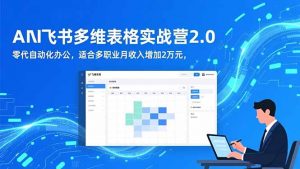 AI+飞书多维表格实战营2.0:零代码自动化办公,适合多职业月收入增加2万元-翻身站