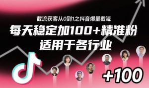 ‌​⁢⁡​⁤​⁡⁡‌‌⁤⁤​‍‬‬⁡⁡​‍⁢‍⁢​​⁢‌⁣⁢​⁣⁢⁣‬​‌​‬⁤‌‌⁡‍​⁤截流获客从0到1之抖音爆量截流，每天稳定加100+精准粉，适用于各行业-翻身站